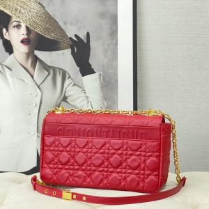 LARGE CARO BAG 28 RED CALFSKIN