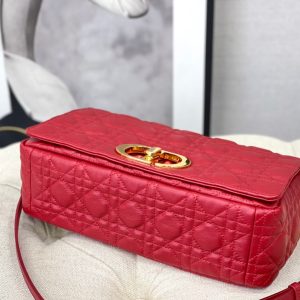 LARGE CARO BAG 28 RED CALFSKIN