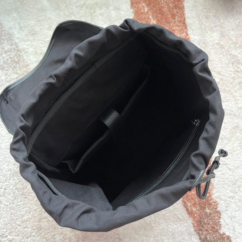 20220920_i1663656729_1662_8_jpg TIGER PRINT MEDIUM BACKPACK 43 IN BLACK CANVAS AND LEATHER TRIM