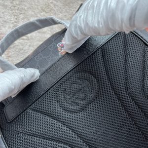 20220920_i1663656729_4422_6_jpg TIGER PRINT MEDIUM BACKPACK 43 IN BLACK CANVAS AND LEATHER TRIM