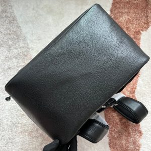 20220920_i1663656729_6314_4_jpg TIGER PRINT MEDIUM BACKPACK 43 IN BLACK CANVAS AND LEATHER TRIM