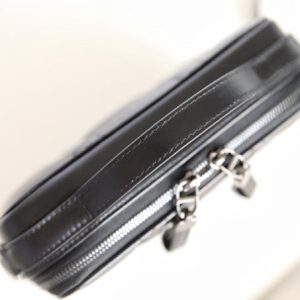 CARO BOX BAG 19 IN BLACK CALFSKIN