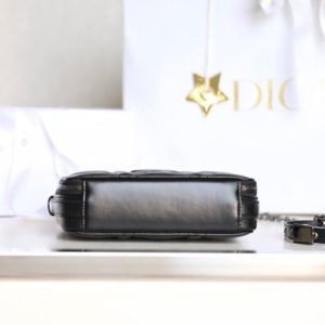 CARO BOX BAG 19 IN BLACK CALFSKIN