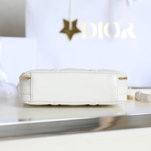 CARO BOX BAG 19 IN WHITE CALFSKIN