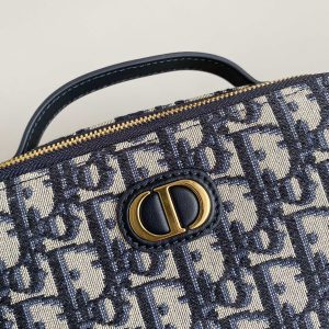 CARO 18 CAMERA BAG IN BLUE OBLIQUE JACQUARD