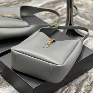 le 5a7 small 23 rock gray calfskin