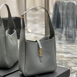 le 5a7 small 23 rock gray calfskin