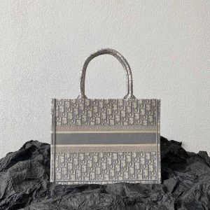 Medium CD Book Tote 36cm Grey