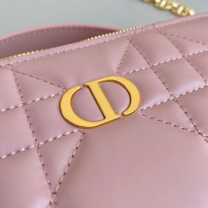 CARO 18 CAMERA BAG IN LIGHT PINK CALFSKIN