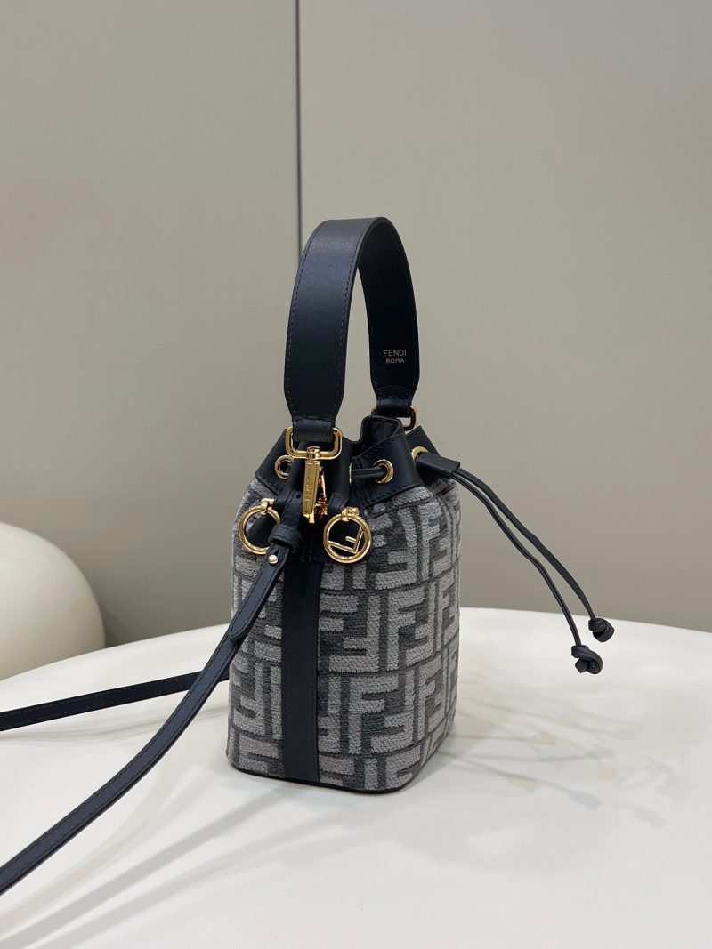 20221023_i1666508262_2295_2_jpg MON TRESOR MINI 18 BAG IN BLACK MIX GREY FF FABRIC WITH GOLD HARDWARE