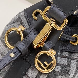 20221023_i1666508262_6836_4_jpg MON TRESOR MINI 18 BAG IN BLACK MIX GREY FF FABRIC WITH GOLD HARDWARE