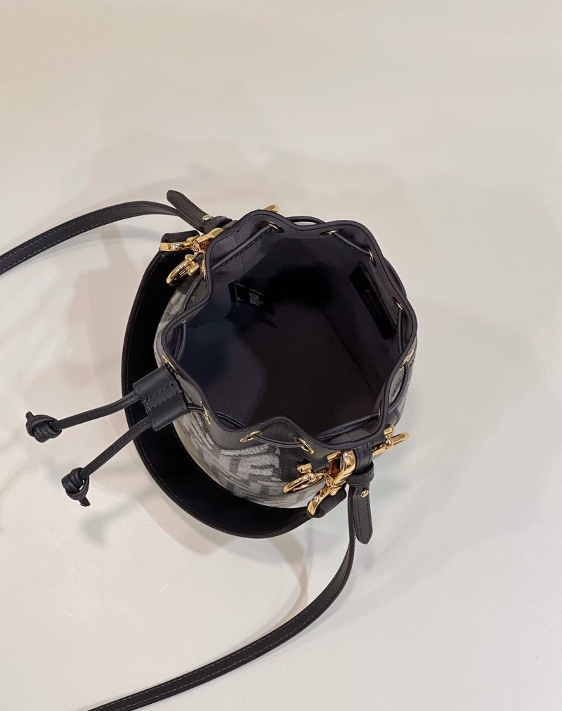 20221023_i1666508262_6848_8_jpg MON TRESOR MINI 18 BAG IN BLACK MIX GREY FF FABRIC WITH GOLD HARDWARE