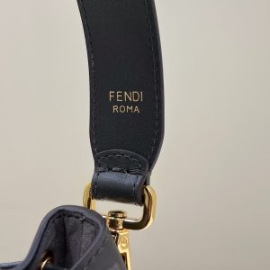 20221023_i1666508262_7746_3_jpg MON TRESOR MINI 18 BAG IN BLACK MIX GREY FF FABRIC WITH GOLD HARDWARE