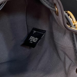 20221023_i1666508262_9733_7_jpg MON TRESOR MINI 18 BAG IN BLACK MIX GREY FF FABRIC WITH GOLD HARDWARE