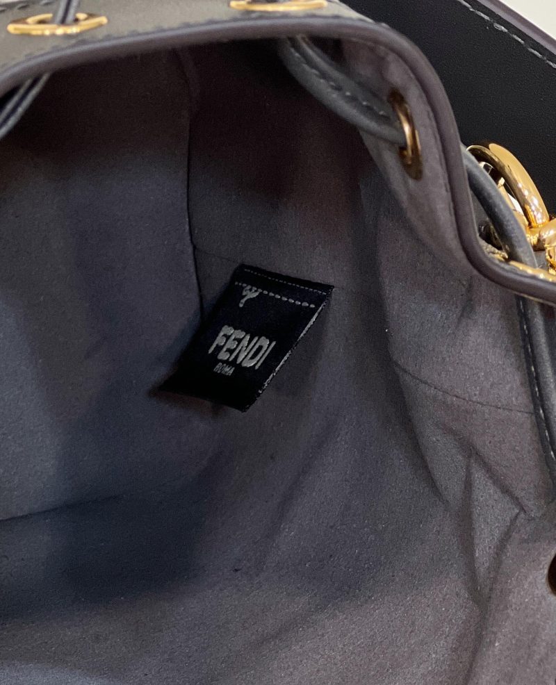 20221023_i1666508262_9733_7_jpg MON TRESOR MINI 18 BAG IN BLACK MIX GREY FF FABRIC WITH GOLD HARDWARE