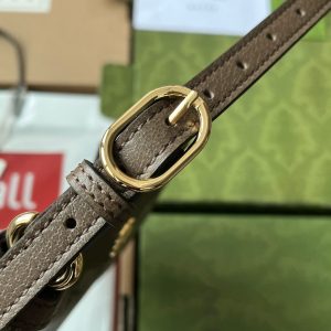 20221116_i1668578895_6554_6_jpg GG Ophidia Small Shoulder Bag 21cm Beige Dark Brown Canvas