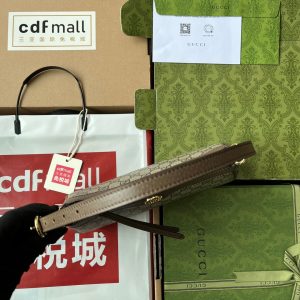 20221116_i1668578895_7855_2_jpg GG Ophidia Small Shoulder Bag 21cm Beige Dark Brown Canvas