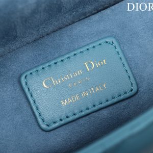 medium lady d-joy 26 cerulean lambskin