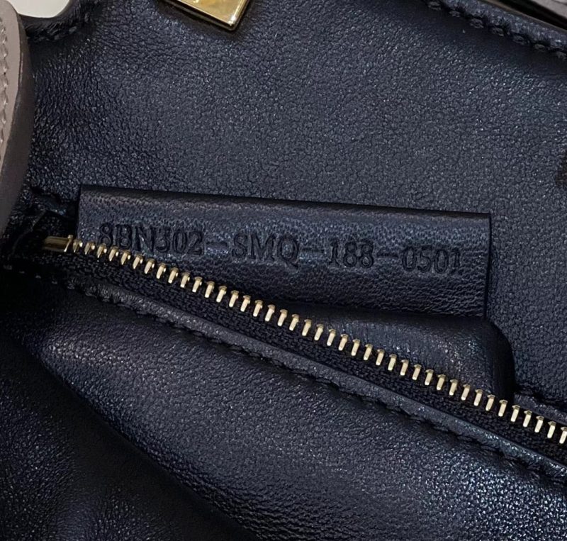 FendiI PEEKABOO 27 IN CAMEL BROWN CALFSKIN WITH GOLD HARDWARE