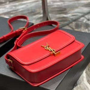 SOLFERINO MEDIUM 23 RED CALFSKIN GOLD HARDWARE