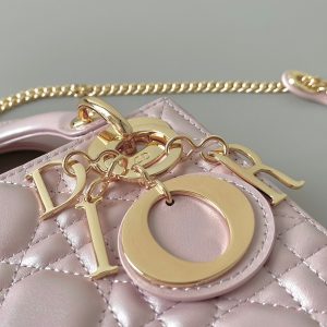 MINI LADY 17 MY ABC POWDER PINK LAMBSKIN