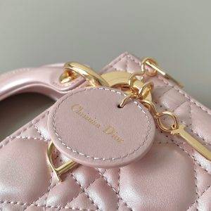 MINI LADY 17 MY ABC POWDER PINK LAMBSKIN