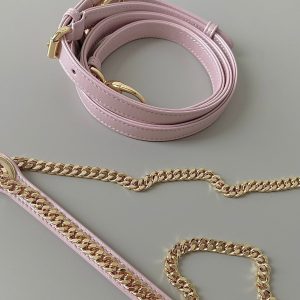 MINI LADY 17 MY ABC POWDER PINK LAMBSKIN