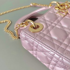 MINI LADY 17 MY ABC POWDER PINK LAMBSKIN