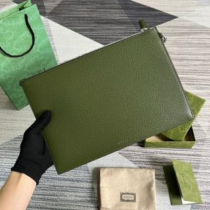 20221214_i1671028494_7908_1_jpg MARMONT POUCH 30 IN ARMY GREEN LAMBSKIN
