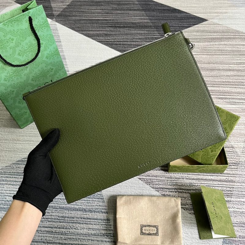 20221214_i1671028494_7908_1_jpg MARMONT POUCH 30 IN ARMY GREEN LAMBSKIN