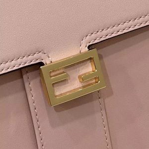 FendiI PEEKABOO MINI 23 BAG IN LIGHT PINK CALFSKIN WITH GOLD HARDWARE