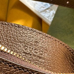 OPHIDIA GG SMALL 25 HANDBAG BEIGE AND EBONY SUPREME CANVAS