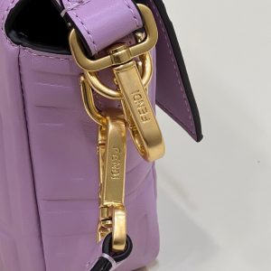 Baguette 27cm Violet Lambskin Gold Hardware