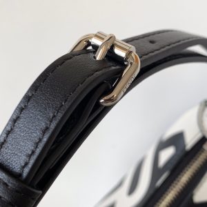 FendiIGRAPHY SMALL 29 IN WHITE MIX BLACK SMOOTH CALFSKIN SILVER HARDWARE