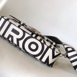 Fendi Roma & Marc Jacobs 27 Bag Black White Leather Shw