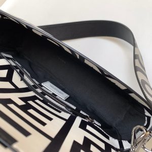 Fendi Roma & Marc Jacobs 27 Bag Black White Leather Shw