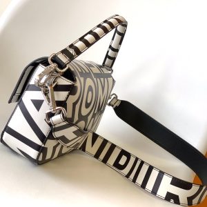 Fendi Roma & Marc Jacobs 27 Bag Black White Leather Shw