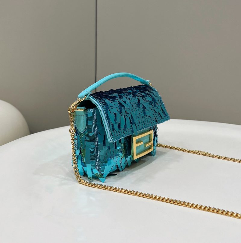 20230219_i1676802242_1463_6_jpg BAGUETTE MINI 19 IN BRIGHT TURQUOISE SEQUINS GOLD HARDWARE