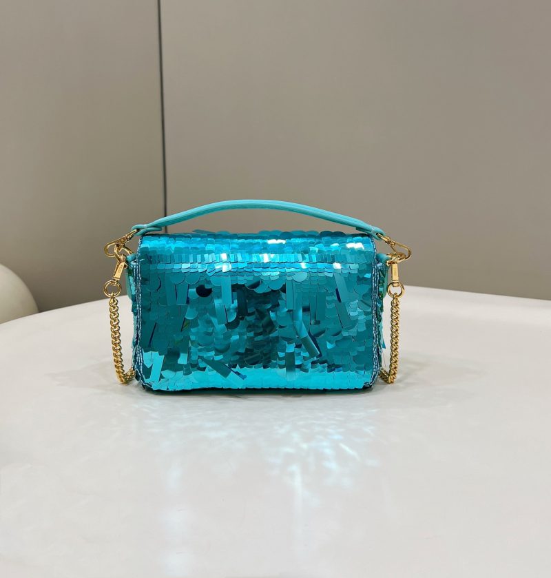20230219_i1676802242_4129_1_jpg BAGUETTE MINI 19 IN BRIGHT TURQUOISE SEQUINS GOLD HARDWARE