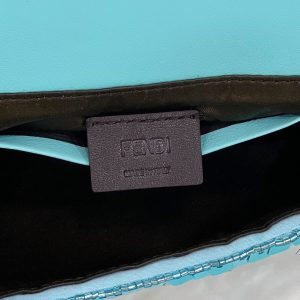 20230219_i1676802242_5876_5_jpg BAGUETTE MINI 19 IN BRIGHT TURQUOISE SEQUINS GOLD HARDWARE