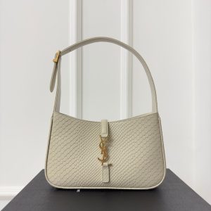 Le 5 a 7 24 Snake White Lambskin Ghw