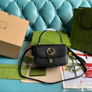 20230308_i1678286348_1956_8_jpg BLONDIE 23 TOP-HANDLE BAG BLACK CALFSKIN