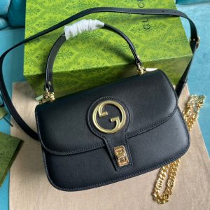 20230308_i1678286348_8318_5_jpg BLONDIE 23 TOP-HANDLE BAG BLACK CALFSKIN