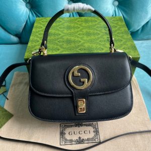 20230308_i1678286348_8748_0_jpg BLONDIE 23 TOP-HANDLE BAG BLACK CALFSKIN