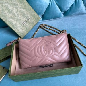 GG MARMONT MINI 22 HANDBAG IN LIGHT PURPLE CALFSKIN