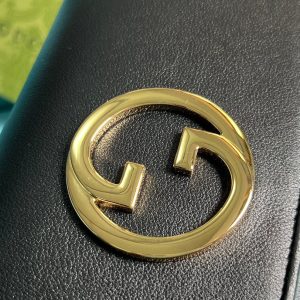 BLONDIE SHOULDER BAG 21 IN BLACK CALFSKIN GOLD HARDWARE