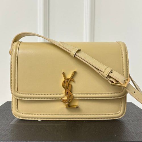 20230313_i1678680273_3345_0_jpg YSL Solferino Small Satchel Bag Beige Gold Calfskin 339420
