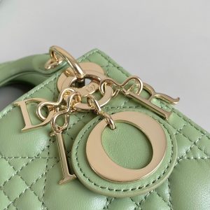 MICRO LADY 12 BAG IN LIGHT GREEN LAMBSKIN