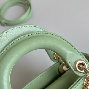 MICRO LADY 12 BAG IN LIGHT GREEN LAMBSKIN