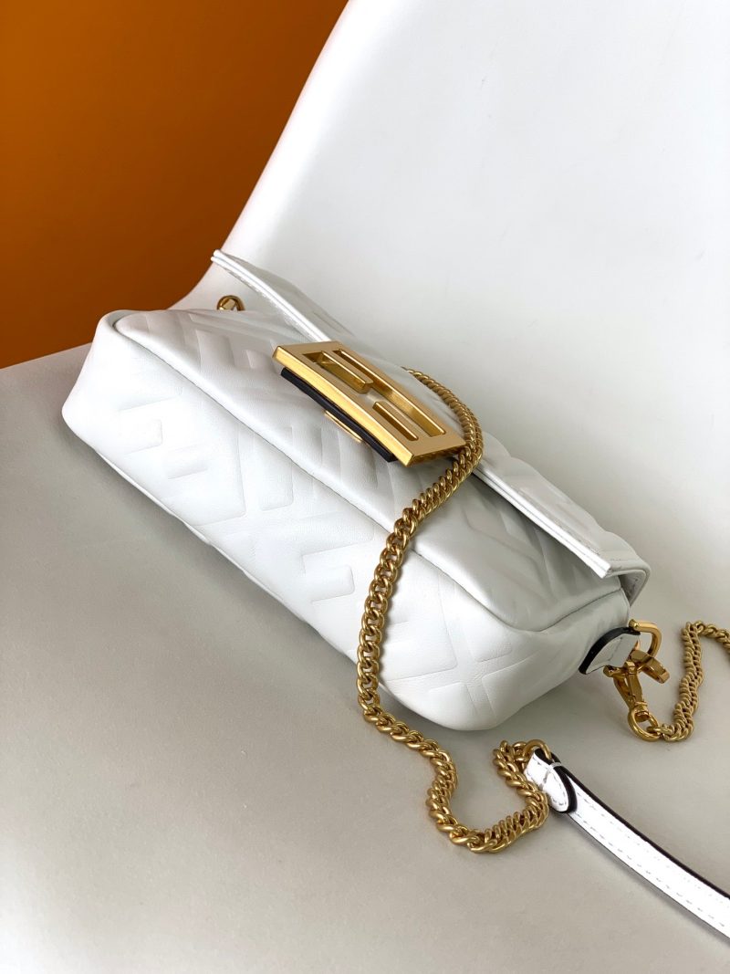20230314_i1678773384_2132_3_jpg_be43417b-b051-40c3-b3de-16b5d11dbcac Mini Baguette Bag 20 With FF Motif White Leather Ghw